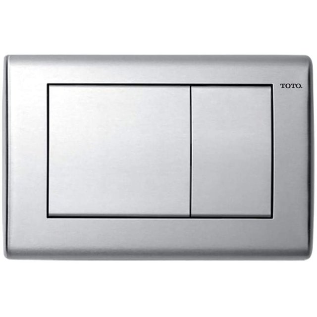 Toto YT820 Plaque de Poussoir Convexe avec Double Bouton, Acier Inoxydable