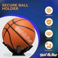 thumbnail image 2 of Hold My Ball Basketball Holders – Black Large Hand Wall Mount Displays for Ball Storage & Memorabilia - Ball Storage rack for Basketball, Soccer or Volleyballs, 2 of 7