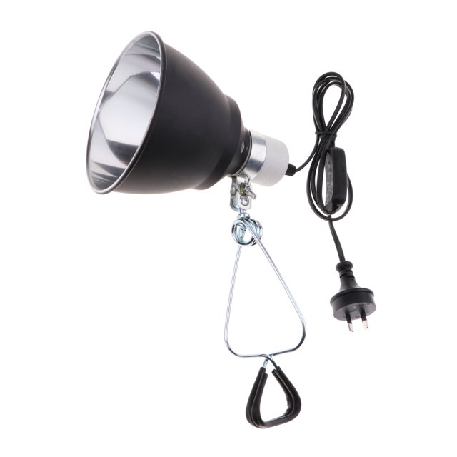 a estrenar e27 tortuga cera de cerámica titular de luz negro Sunnimix Reptile Clamp Holder