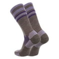 thumbnail image 2 of TCK Merino Wool Crew Socks - Plum Lavender Purple Stripe, 2 of 2