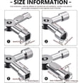 thumbnail image 2 of Key 4-way Multi-functional Utilities Key For Electric Cupboard Cabinet Opening Key (silver), 2 of 5