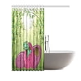 thumbnail image 2 of MKHERT Dinosaur And Banboo Shower Curtain Waterproof Bath Curtain Decor 66x72 inch, 2 of 2