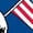 ROYAL BLUE, variant on - Snoopy & Woodstock USA Flags - Men's Sleeveless Graphic Tank