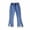 Blue, variant on Ahuyic Long Pants for Kids,Girls Lace Jeans 3-14 Years Flared Leg with Elastic Cuff Denim Pants for Casual Wear,5 Years Blue