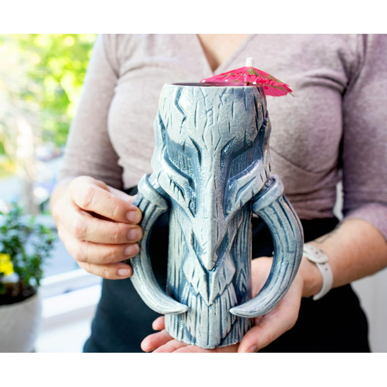 Star Wars Mythosaur Skull Beverage Glass Gift Set, (Acacia Wood)