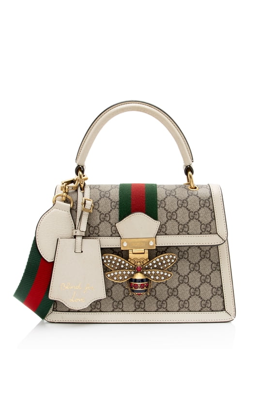 Pre-Owned Gucci GG Supreme Queen Margaret Top Handle