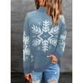 thumbnail image 5 of Suéter de punto navideño europeo y americano de otoño e invierno, abrigo para mujer, 5 of 5