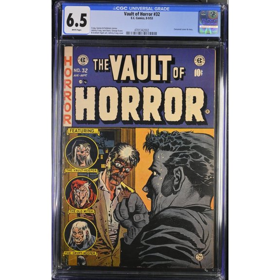 Vault of Horror #32 CGC FN+ 6.5 White Pages Comic Book