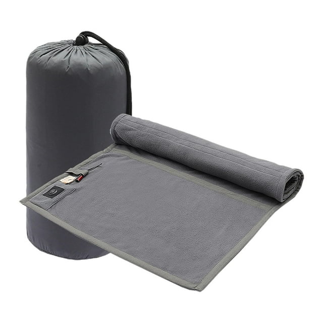 Bunblic Housse de Sac de Couchage Chauffant Pliable avec Support de Rangement, Idéal pour les Activités Extérieures comme la Randonnée, le Camping et Autres Activités Extérieures. Gris
