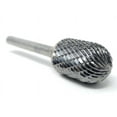 thumbnail image 2 of SC-7 Double Cut Cylindrical Radius End 3/4" x 1" Carbide Burr Bur Tool Die Grinder Bit 1/4" Shank, 2 of 6
