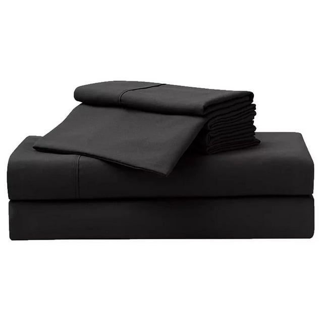 Juego de Sabanas 100% Algodón Cálidas y Transpirables Queen Size Negro Kyuden Home