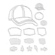 thumbnail image 1 of Moldes de tarjeta de corte de papel de Metal con sello de modelo de sombrero de logotipo de silicona transparente Likrtyny Arte deco, 1 of 8