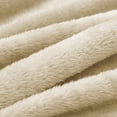 thumbnail image 4 of Exclusivo Mezcla Plush Fuzzy Fleece Throw Blanket (40" x 50", Beige)- Soft, Warm and Lightweight, 4 of 6