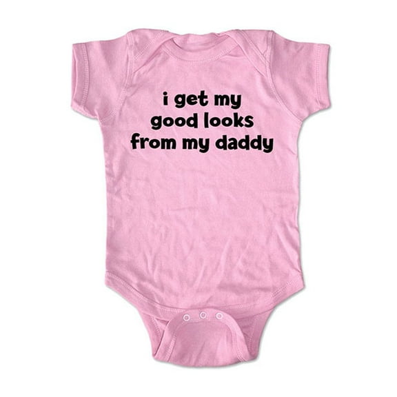 I get my good looks from my Daddy - wallsparks cute & funny Brand - baby one piece bodysuit - Great baby shower gift!
