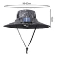 thumbnail image 6 of Eoperou Men Fisherman Hat with Solar Fan Large Brim Windproof Strap USB Charging Anti-UV Sunscreen Quick Dry Great Breathability Outdoor Fishing Camping Travel Cap, 6 of 8