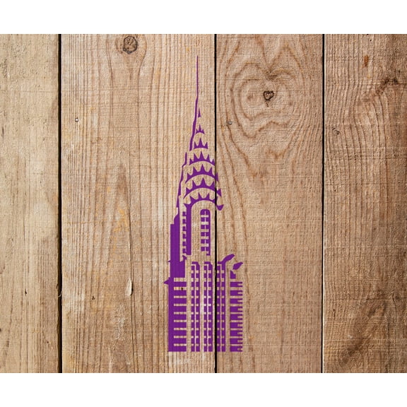 Chrysler Building Stencil - Art and Wall Stencil (6"x18")