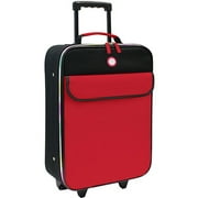 Angle View: 18" Junior Rolling Carry-on W/rainbow Zi
