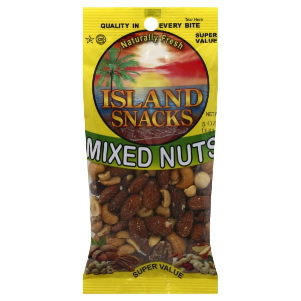 Island Snacks Mixed Nuts, 5 Oz.