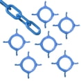 thumbnail image 1 of Sky Blue Cone Chain Connector Kit (6 Pk), 1 of 9