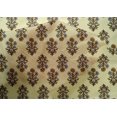 thumbnail image 4 of oneOone Cotton Silk Light Yellow Fabric Leaves & Floral Block Sewing Craft Projects Fabric Prints By Yard 42 Inch Wide, 4 of 4