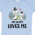 thumbnail image 4 of Inktastic Zebra My Boppa Loves Me Boys or Girls Baby Bodysuit, 4 of 5