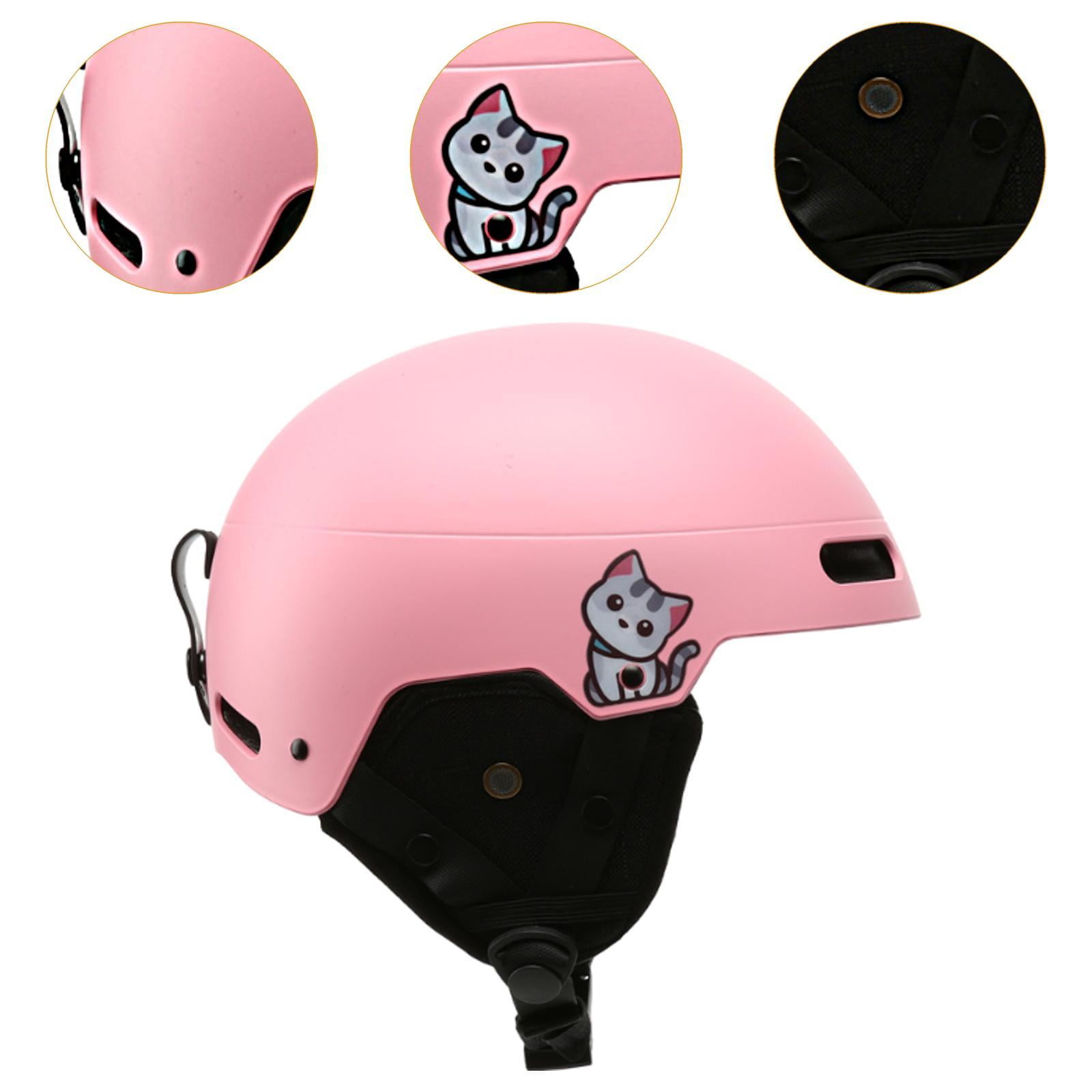 colaxi Ski Helmet Adjustable Portable Snow Helmet for Bicycling Biking Road Cycling Pink