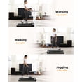 thumbnail image 5 of Walking Pad, Portable Treadmill, Smart Under Desk Treadmill with Remote Control, Safety Non Holder Gym and Running Device 0.5-3.8 MHP, No Assembly Needed, Grey, 5 of 8