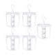 thumbnail image 4 of 5 perchas con capucha para ropa, organizador de almacenamiento para armario. Blanco, 4 of 9