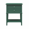 thumbnail image 5 of Desert Fields Eclectic Boho Accent Table with 2 Drawers, Hunter Green, 5 of 10
