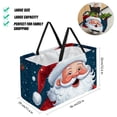 thumbnail image 2 of Santa Claus Versatile Oxford Cloth Reusable Storage Box - Foldable, Large Capacity Beach Bag, Shopping Bag, and Decorative Box, 2 of 7