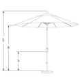 thumbnail image 5 of California Umbrella 9' Patio Umbrella in Sunset, 5 of 5