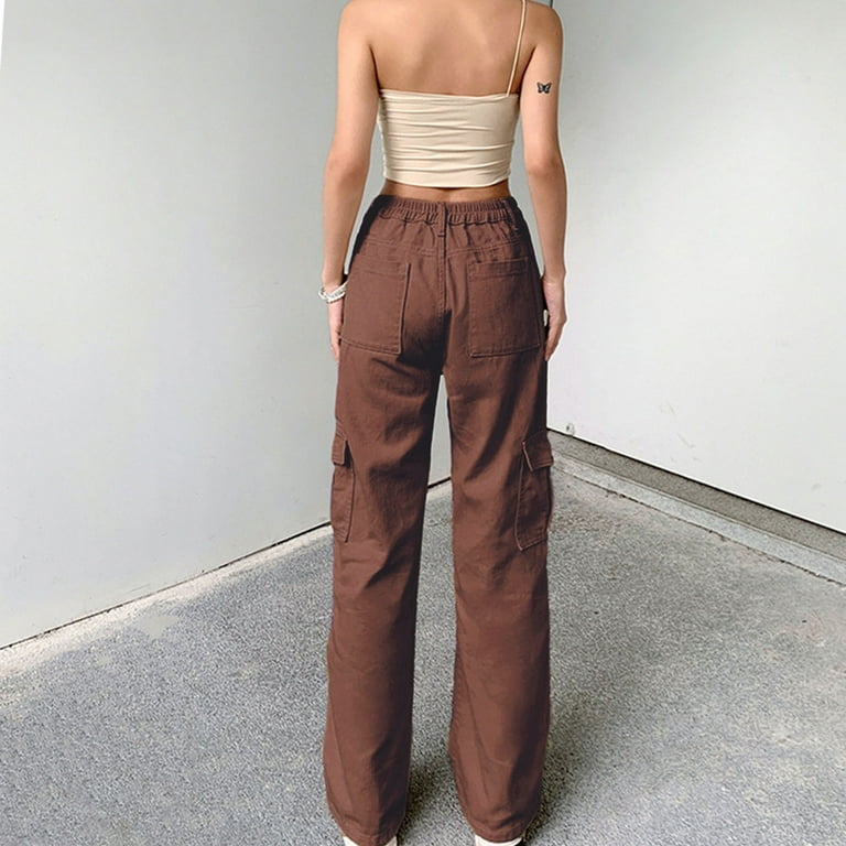 Honeeladyy Women's Cargo Pants High Waisted Baggy Cargo Honeeladyy Women's Cargo Pants High Waisted Baggy Cargo