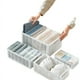 thumbnail image 2 of Caja de almacenamiento plegable para jeans, caja de almacenamiento de calcetines con múltiples rejillas, caja de compartimentación para suéteres y ropa, necesaria para el dormitorio, 2 of 2
