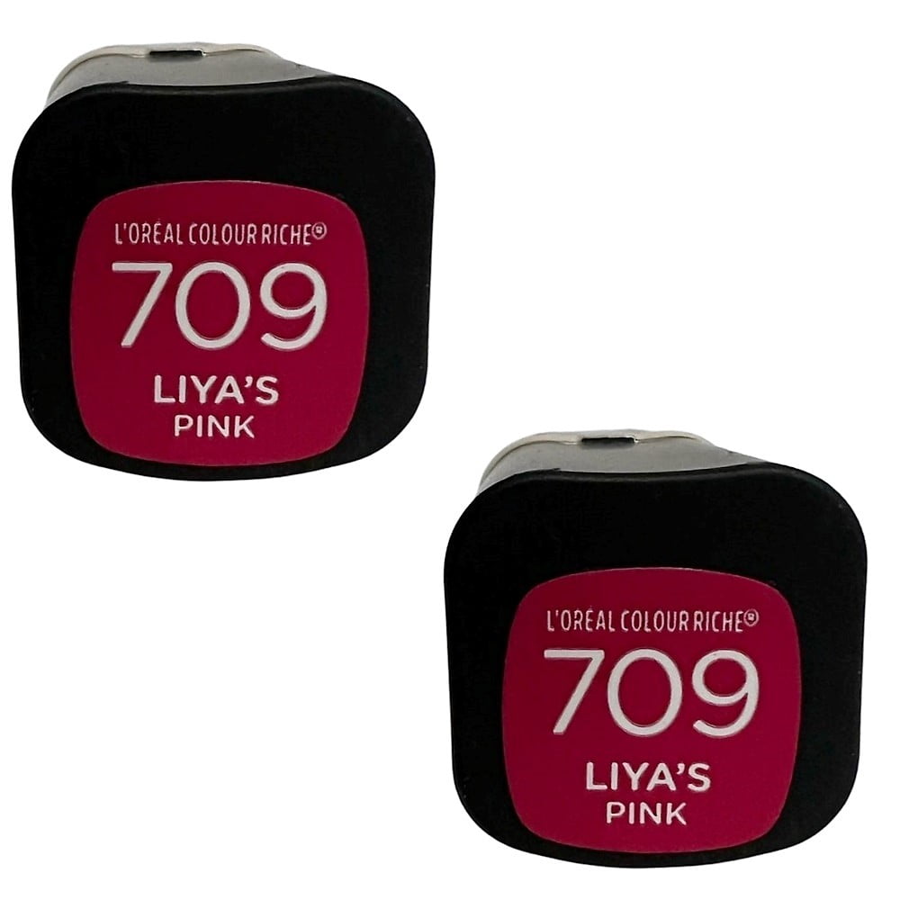 Pack of 2 L'Oreal Paris Colour Riche Collection Exclusive Lipstick, Liya's Pink # 709