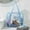 Blue, variant on TUOBARR Zippered Tote Bag, Portable Bathroom Travel Bag In Clear PVC Cosmetic Bag