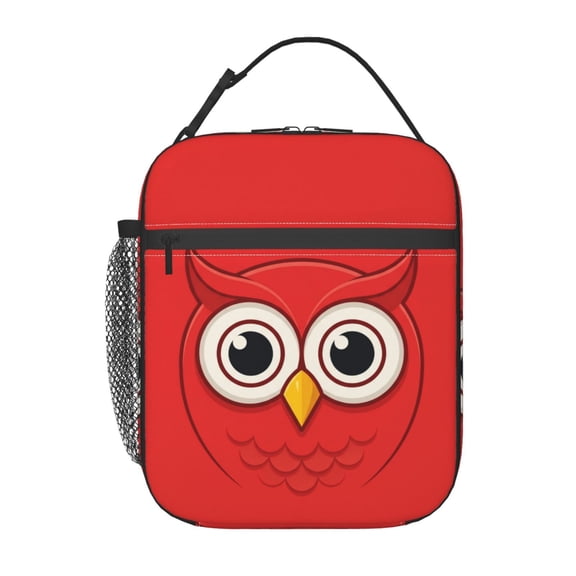 Owl Lunch Bag For Women, Cute Reusable Owls Theme Lunch Bags, Small Portable Foldable Insulated Lunch Box For Work Office Picnic Bento