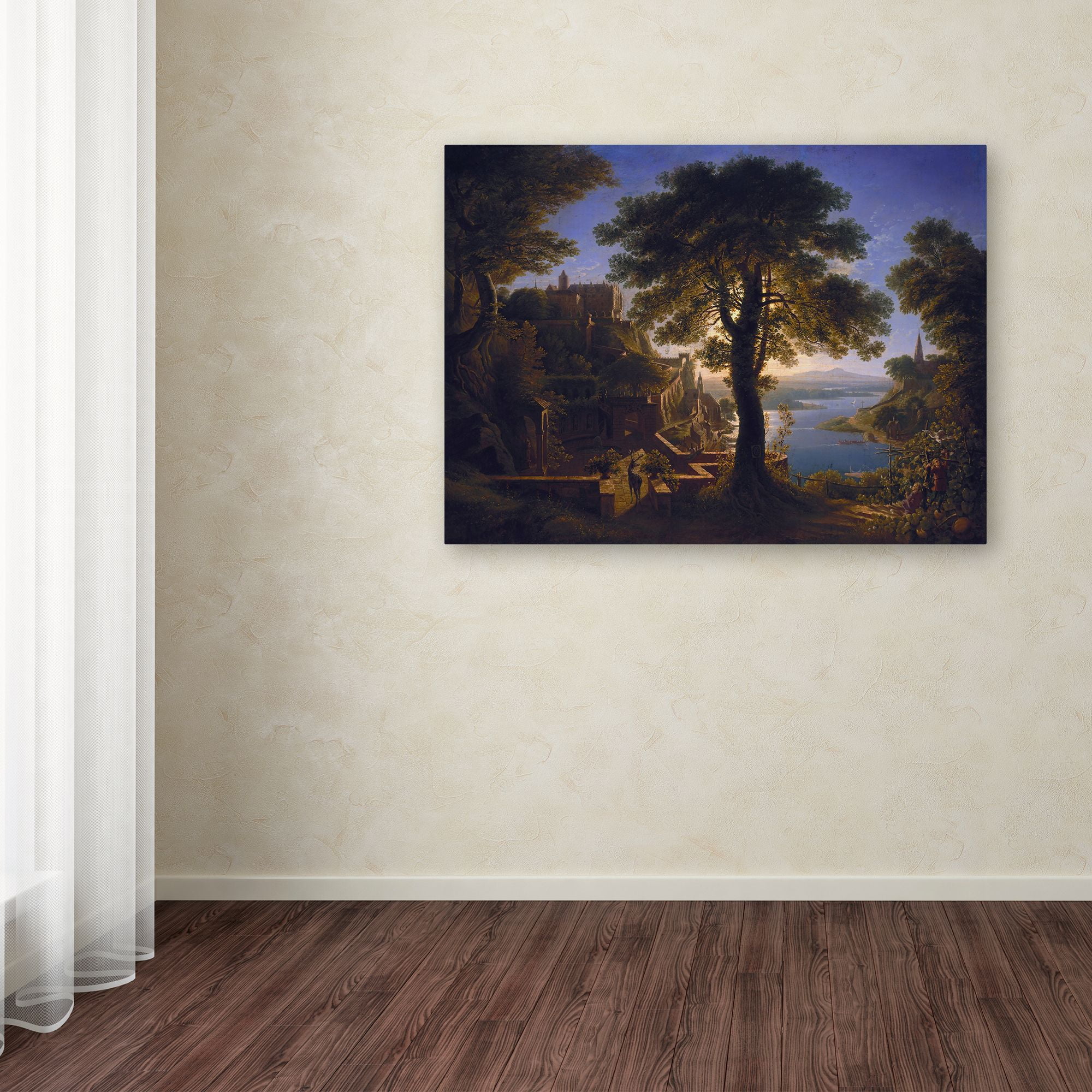 Karl Schinkel 'Castle By The River' Canvas Art