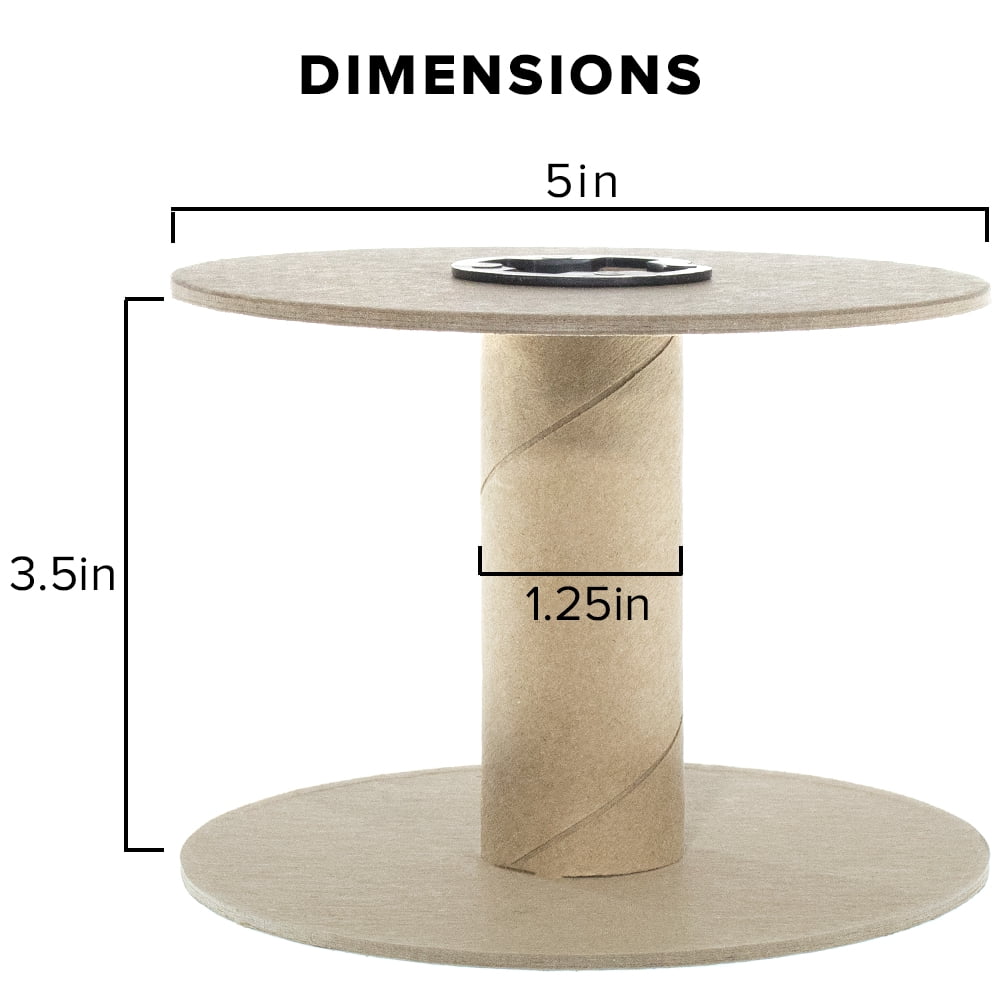 Craft County - Empty 3.5” Cardboard Spool – Spool Kit – Multiple Pack Sizes