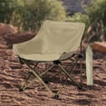 thumbnail image 1 of Silla plegable ligera para acampar, taburete plegable de gran tamaño con bolsillo lateral para playa Amarillo Sharpla Asiento al aire libre, 1 of 8