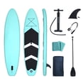 thumbnail image 3 of Tabla de paddle Tabla de surf ligera inflable Stand Up Paddle Board con bolsa de transporte de accesorios SUP 3.2M, 3 of 7
