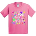 thumbnail image 3 of Inktastic 100 Days of School Pastel Stars Youth T-Shirt, 3 of 5