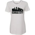thumbnail image 3 of Inktastic Kansas City Skyline Grunge Women's T-Shirt, 3 of 5