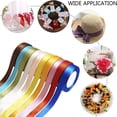 thumbnail image 2 of SUTENG Fabric Ribbon Silk Satin Ribbon Roll 10 Solid Colors for Present Wrapping Party Wedding Home Decoration, 2 of 5