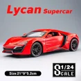 thumbnail image 1 of Scale 1/24 Lykan Hypersport Metal Diecast Alloy Racing Cars Model Trucks For Boys Children Kids Gift Vehicles Hobbies Collection, 1 of 7