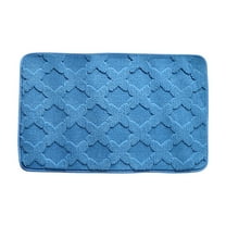 Luxury Shag Bath Mat Lavender 24x16 Inch Thickened Soft Absorbent Non-Slip Carpet for Bathroom Bedroom Entrance Machine Washable Rug