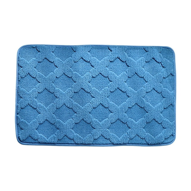 Dvruxg Thickened Absorbent Bathroom Mat – Non-Slip Soft Velvet Floor Rug for Toilet, Restroom & Bedroom, Easy-Care Polyester Door Mat with Anti-Slip Backing