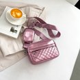 thumbnail image 1 of Bolsos cruzados para mujer Bolsos de moda para mujer Bolso cuadrado pequeño informal (Púrpura) Sywqhk Para Estrenar, 1 of 8