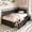 Black, Chenille Fabric, variant on Amolife Full Size Daybed Frame with Movable Charging Station and Storage Drawers, Corner Daybed for Living Room, Bedroom and Guest Room, Cream White