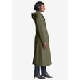 thumbnail image 3 of Jessica London Women's Plus Size Double-Breasted Long Trench Raincoat, 3 of 5