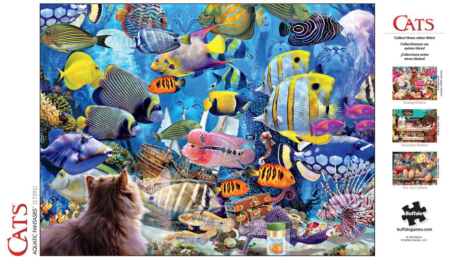 Buffalo Games - Cats - Aquatic Fantasies - 750 Piece Jigsaw Puzzle